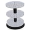 Azar Displays Three Tier Revolving Dislplay 13.5"H x 11"Dia. - round slot 1"dia 225035 - alternate 1
